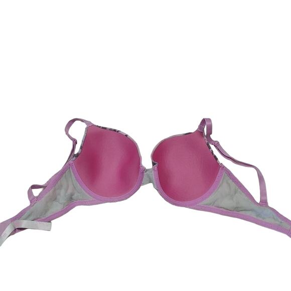 Pink Victorias Secret Size 34D VS Wear Everywhere Tshirt Lightley Lined Bra Grey - Picture 7 of 9